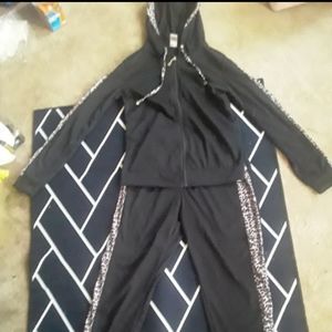 Black and cheetah jumpsuit